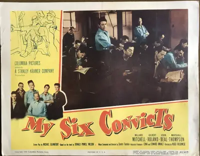 My Six Convicts Lobby Card Set of 8 image 2