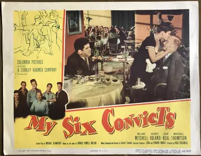 My Six Convicts Lobby Card Set of 8 image 3