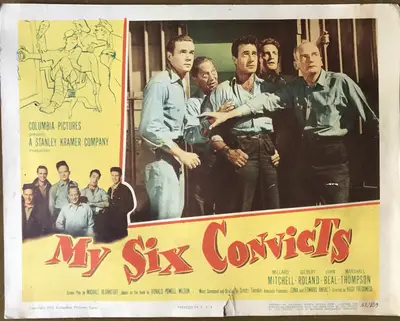 My Six Convicts Lobby Card Set of 8 image 5