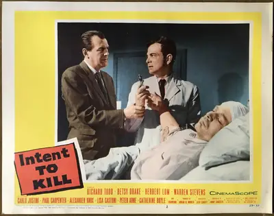 Intent to Kill Lobby Card Set Of 8 image 2