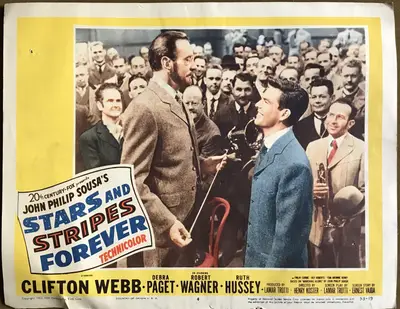 Stars and Stripes Forever Lobby Card Set Of 8 image 4