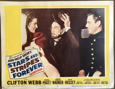 Stars and Stripes Forever Lobby Card Set Of 8 image 5