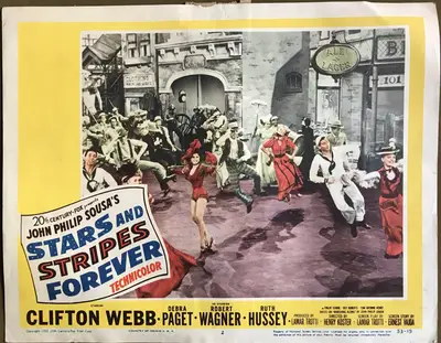 Stars and Stripes Forever Lobby Card Set Of 8 image 7