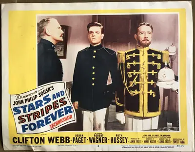 Stars and Stripes Forever Lobby Card Set Of 8 image 8