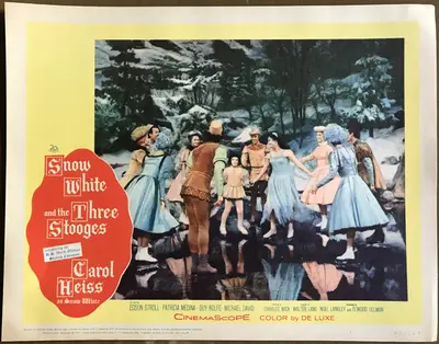 Snow White and the Three Stooges Lobby Card Set Of 8 image 2