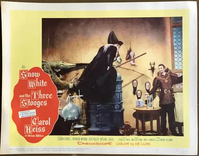 Snow White and the Three Stooges Lobby Card Set Of 8 image 3