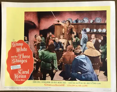 Snow White and the Three Stooges Lobby Card Set Of 8 image 8