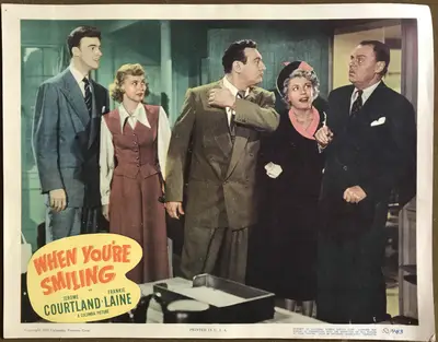 When You're Smiling Lobby Card Set Of 8 image 2