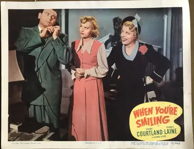 When You're Smiling Lobby Card Set Of 8 image 4