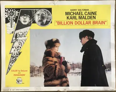 Billion Dollar Brain Lobby Card Set Of 8 image 2