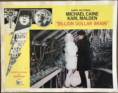 Billion Dollar Brain Lobby Card Set Of 8 image 5