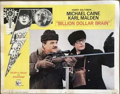 Billion Dollar Brain Lobby Card Set Of 8 image 8
