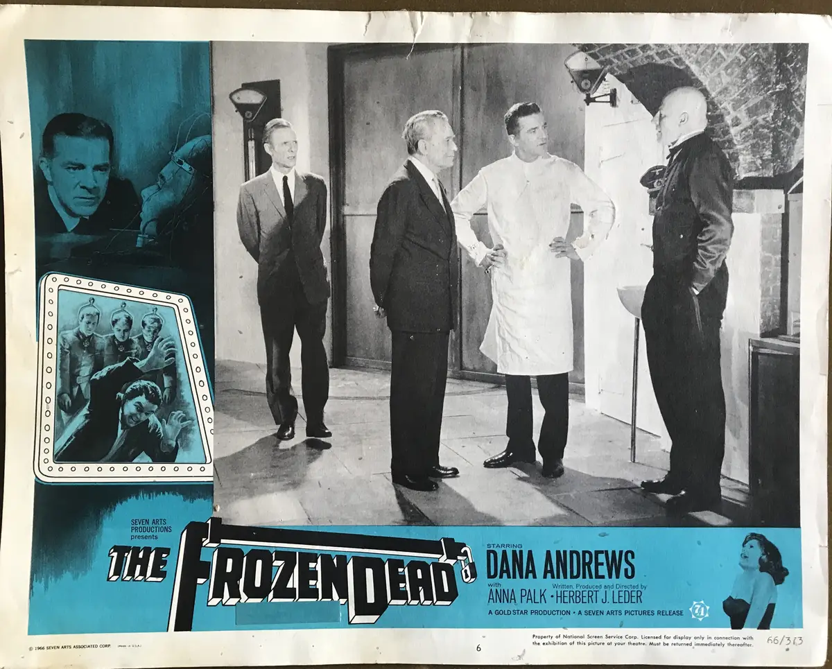 Frozen Dead Lobby Card Set Of 8