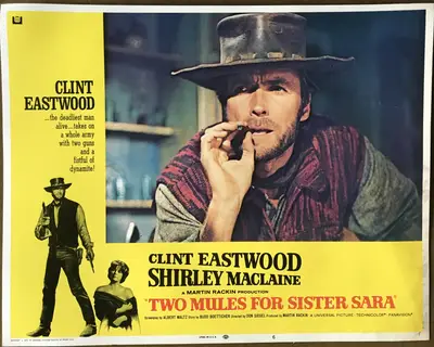 Two Mules for Sister Sara Lobby Card Set Of 8 image 1