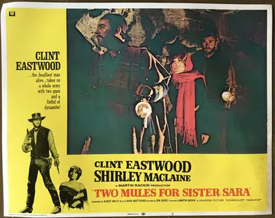 Two Mules for Sister Sara Lobby Card Set Of 8 image 3