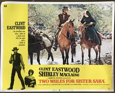 Two Mules for Sister Sara Lobby Card Set Of 8 image 4