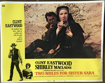 Two Mules for Sister Sara Lobby Card Set Of 8 image 5