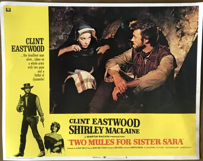 Two Mules for Sister Sara Lobby Card Set Of 8 image 8