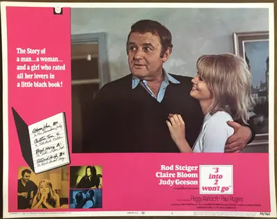 3 Into 2 Won't Go Lobby Card Set Of 8 image 2