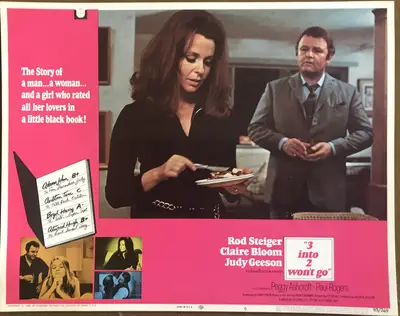 3 Into 2 Won't Go Lobby Card Set Of 8 image 6