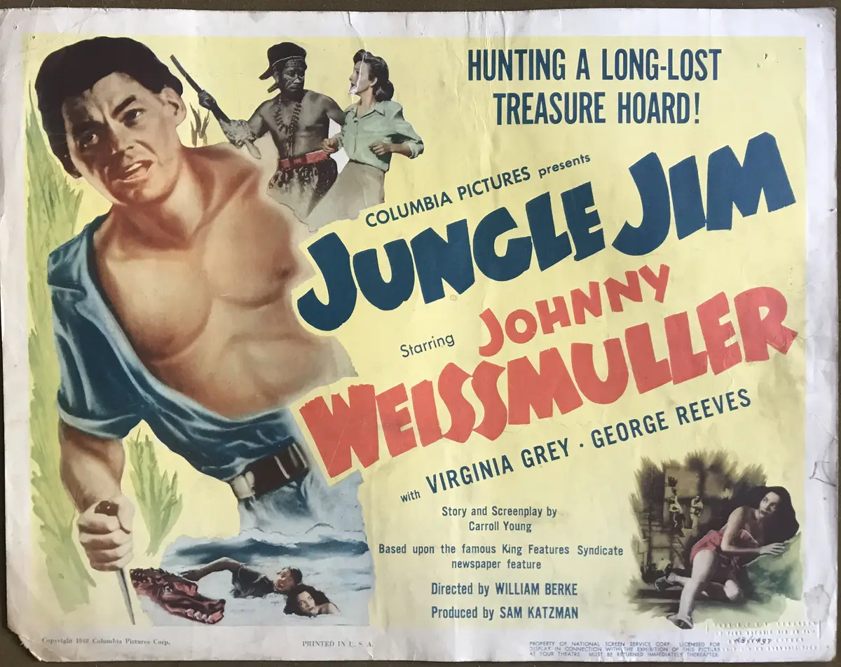Jungle Jim Lobby Card Sewt Of 8