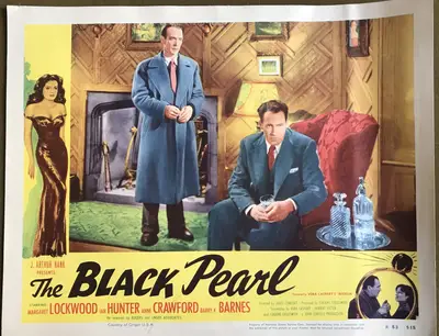 Bedelia 1953 Rank Re-Release Lobby Card Set Of 8 Title Change To The Black Pearl image 2