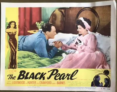 Bedelia 1953 Rank Re-Release Lobby Card Set Of 8 Title Change To The Black Pearl image 8