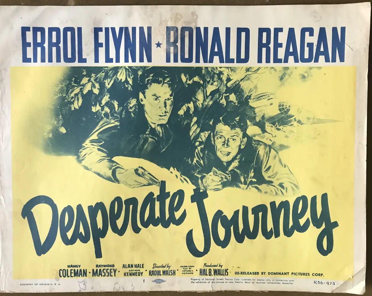 Desperate Journey 1856 Dominant Pictures Re-Release Lobby Card Set Of 8