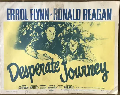 Desperate Journey 1856 Dominant Pictures Re-Release Lobby Card Set Of 8 image 1