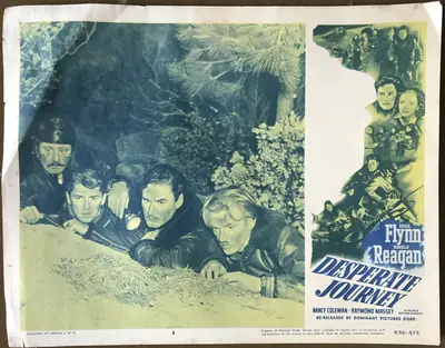 Desperate Journey 1856 Dominant Pictures Re-Release Lobby Card Set Of 8 image 3