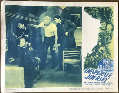 Desperate Journey 1856 Dominant Pictures Re-Release Lobby Card Set Of 8 image 6