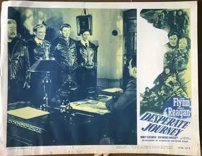 Desperate Journey 1856 Dominant Pictures Re-Release Lobby Card Set Of 8 image 7