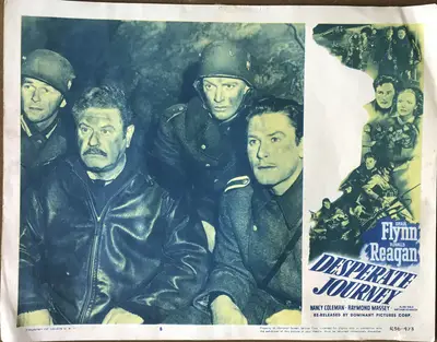 Desperate Journey 1856 Dominant Pictures Re-Release Lobby Card Set Of 8 image 8