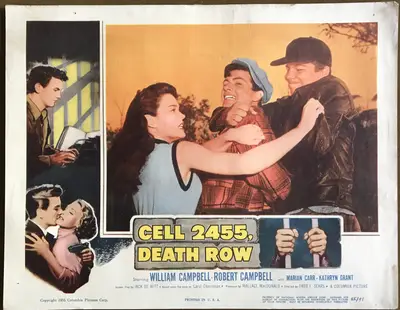 Cell 2455 Death Row Lobby Card Set Of 8 image 1