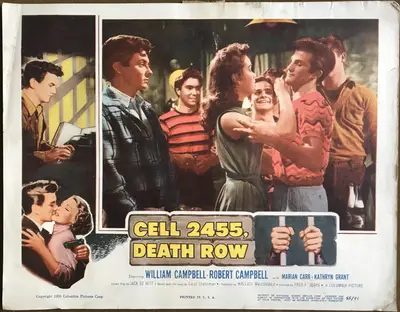 Cell 2455 Death Row Lobby Card Set Of 8 image 2