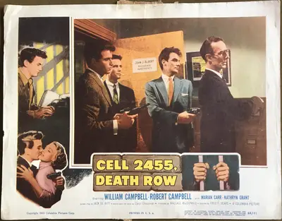 Cell 2455 Death Row Lobby Card Set Of 8 image 3