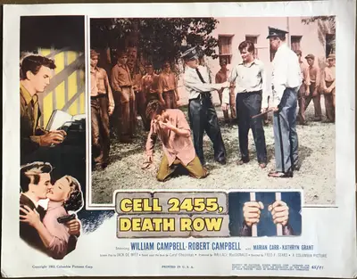 Cell 2455 Death Row Lobby Card Set Of 8 image 5