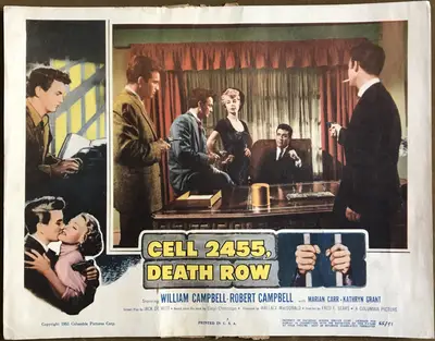 Cell 2455 Death Row Lobby Card Set Of 8 image 6