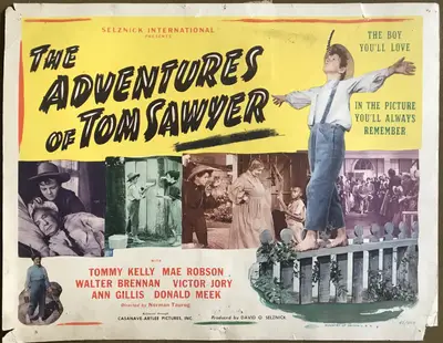 Adventures of Tom Sawyer 1945 Casanave-Artlee Re-Release Lobby Card Set Of 8 image 1