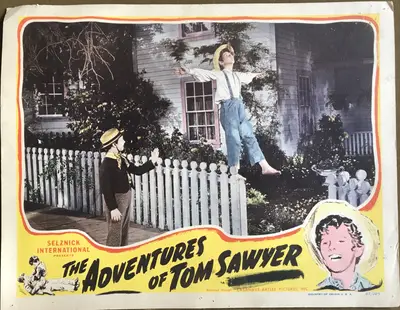 Adventures of Tom Sawyer 1945 Casanave-Artlee Re-Release Lobby Card Set Of 8 image 2
