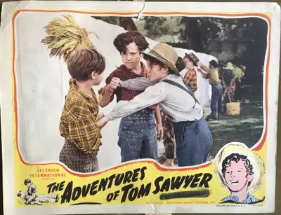 Adventures of Tom Sawyer 1945 Casanave-Artlee Re-Release Lobby Card Set Of 8 image 4