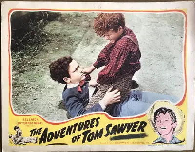 Adventures of Tom Sawyer 1945 Casanave-Artlee Re-Release Lobby Card Set Of 8 image 5