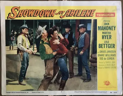 Showdown at Abilene Lobby Card Set Of 8 image 2