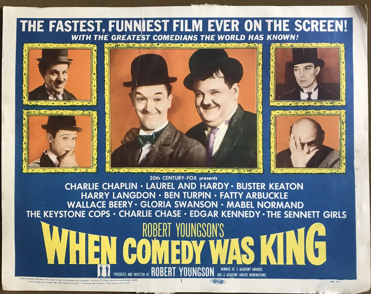 When Comedy Was King Lobby Card Set Of 8