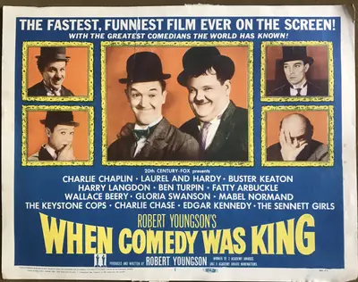 When Comedy Was King Lobby Card Set Of 8 image 1