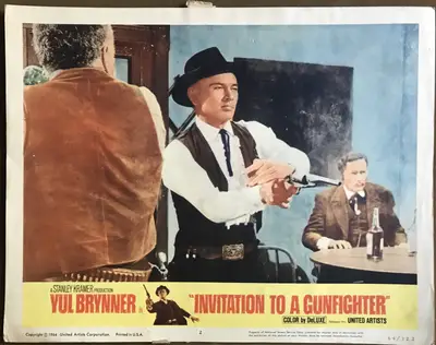 Invitation to a Gunfighter Lobby Card Set Of 8 image 3