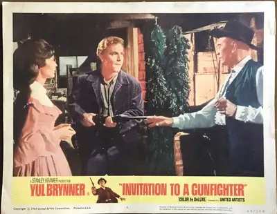 Invitation to a Gunfighter Lobby Card Set Of 8 image 5