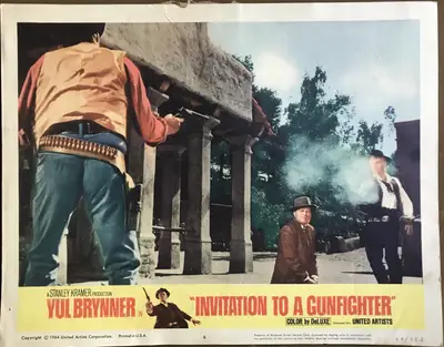 Invitation to a Gunfighter Lobby Card Set Of 8 image 6