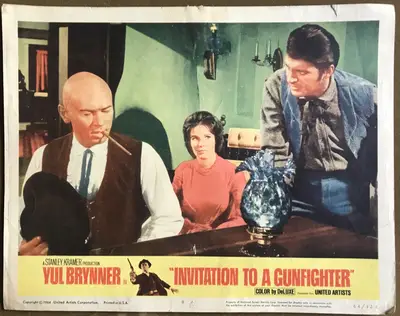 Invitation to a Gunfighter Lobby Card Set Of 8 image 8