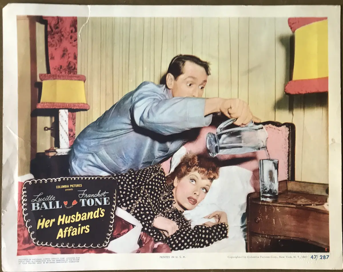 Her Husband's Affairs Lobby Cards (3)